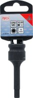 Kraft-Bit-Einsatz | Länge 75 mm | Antrieb Innenvierkant 12,5 mm (1/2") | Innensechskant 8 mm