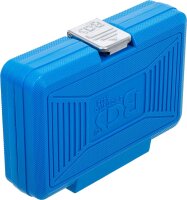 Kraft-Bit-Einsatz-Satz | Antrieb Innenvierkant 12,5 mm (1/2") | Innenvielzahn (für XZN) M4 - M16 | 9-tlg.