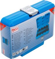 Kraft-Bit-Einsatz-Satz | Antrieb Innenvierkant 12,5 mm (1/2") | Innenvielzahn (für XZN) M4 - M16 | 9-tlg.