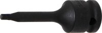 Kraft-Bit-Einsatz | Länge 75 mm | Antrieb Innenvierkant 12,5 mm (1/2") | Innenvielzahn (für XZN) M5