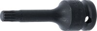 Kraft-Bit-Einsatz | Länge 75 mm | Antrieb Innenvierkant 12,5 mm (1/2") | Innenvielzahn (für XZN) M9
