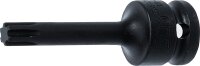 Kraft-Bit-Einsatz | Länge 75 mm | Antrieb Innenvierkant 12,5 mm (1/2") | Keil-Profil (für RIBE) M9