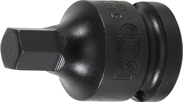 Kraft-Bit-Einsatz | Länge 42 mm | Antrieb Innenvierkant 12,5 mm (1/2") | Innensechskant 10 mm