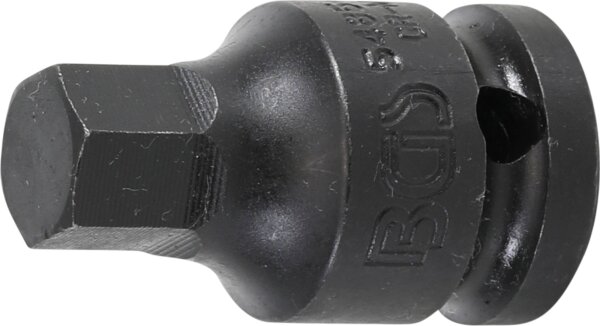 Kraft-Bit-Einsatz | Länge 42 mm | Antrieb Innenvierkant 12,5 mm (1/2") | Innensechskant 13 mm