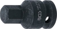 Kraft-Bit-Einsatz | Länge 42 mm | Antrieb Innenvierkant 12,5 mm (1/2") | Innensechskant 14 mm