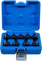 Kraft-Bit-Einsatz-Satz | Antrieb Innenvierkant 12,5 mm (1/2") | T-Profil (für Torx) T20 - T70 | 9-tlg.