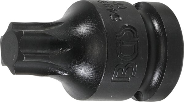 Kraft-Bit-Einsatz | Länge 42 mm | Antrieb Innenvierkant 12,5 mm (1/2") | T-Profil (für Torx) T60