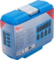 Kraft-Bit-Einsatz-Satz | Antrieb Innenvierkant 12,5 mm (1/2") | Innenvielzahn (für XZN) M4 - M16 | 9-tlg.