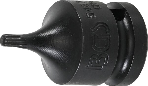 Kraft-Bit-Einsatz | Länge 43 mm | Antrieb Innenvierkant 12,5 mm (1/2") | Innenvielzahn (für XZN) M4