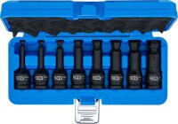 Kraft-Bit-Einsatz-Satz | Länge 75 mm | Antrieb Innenvierkant 12,5 mm (1/2") | Innensechskant mit Kugelkopf 6 - 19 mm | 8-tlg.