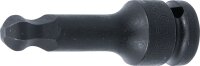 Kraft-Bit-Einsatz | Länge 75 mm | Antrieb Innenvierkant 12,5 mm (1/2") | Innensechskant mit Kugelkopf 12 mm