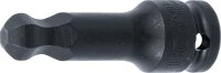 Kraft-Bit-Einsatz | Länge 75 mm | Antrieb Innenvierkant 12,5 mm (1/2") | Innensechskant mit Kugelkopf 14 mm