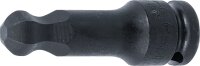 Kraft-Bit-Einsatz | Länge 75 mm | Antrieb Innenvierkant 12,5 mm (1/2") | Innensechskant mit Kugelkopf 15 mm