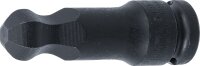 Kraft-Bit-Einsatz | Länge 75 mm | Antrieb Innenvierkant 12,5 mm (1/2") | Innensechskant mit Kugelkopf 17 mm