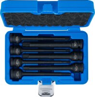 Kraft-Bit-Einsatz-Satz | Länge 150 mm | Antrieb Innenvierkant 12,5 mm (1/2") | Innensechskant 5 - 14 mm | 7-tlg.