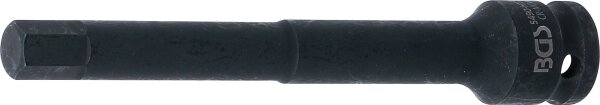 Kraft-Bit-Einsatz | Länge 150 mm | Antrieb Innenvierkant 12,5 mm (1/2") | Innensechskant 12 mm