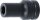 Kraft-Steckschlüssel-Einsatz Sechskant, tief | Antrieb Innenvierkant 25 mm (1") | SW 19 mm