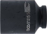 Kraft-Steckschlüssel-Einsatz Sechskant, tief | Antrieb Innenvierkant 25 mm (1") | SW 55 mm