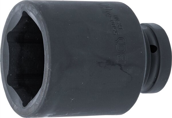 Kraft-Steckschlüssel-Einsatz Sechskant, tief | Antrieb Innenvierkant 25 mm (1") | SW 60 mm
