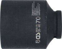 Kraft-Steckschlüssel-Einsatz Sechskant, tief | Antrieb Innenvierkant 25 mm (1") | SW 70 mm