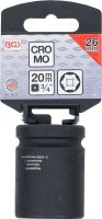 Kraft-Steckschlüssel-Einsatz Sechskant | Antrieb Innenvierkant 20 mm (3/4") | SW 26 mm