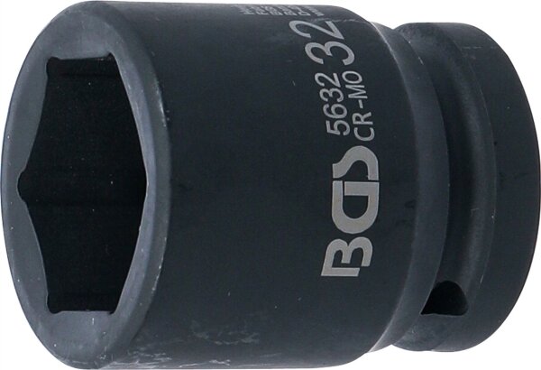 Kraft-Steckschlüssel-Einsatz Sechskant | Antrieb Innenvierkant 20 mm (3/4") | SW 32 mm