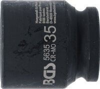 Kraft-Steckschlüssel-Einsatz Sechskant | Antrieb Innenvierkant 20 mm (3/4") | SW 35 mm