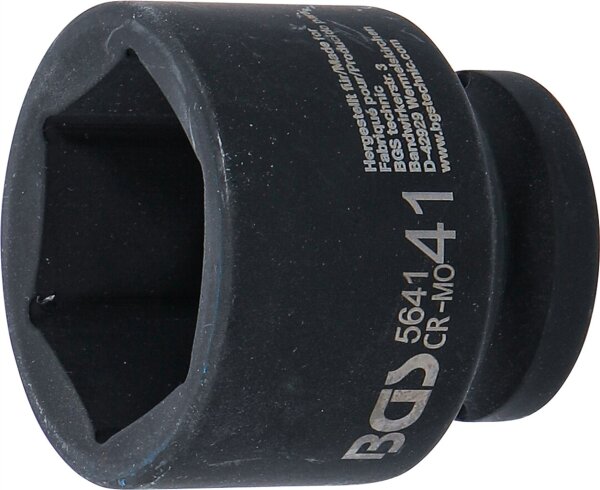 Kraft-Steckschlüssel-Einsatz Sechskant | Antrieb Innenvierkant 20 mm (3/4") | SW 41 mm