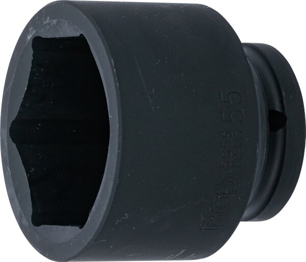 Kraft-Steckschlüssel-Einsatz Sechskant | Antrieb Innenvierkant 20 mm (3/4") | SW 55 mm