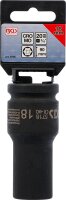 Kraft-Steckschlüssel-Einsatz Sechskant, tief | Antrieb Innenvierkant 20 mm (3/4") | SW 18 mm