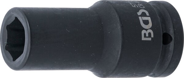 Kraft-Steckschlüssel-Einsatz Sechskant, tief | Antrieb Innenvierkant 20 mm (3/4") | SW 19 mm