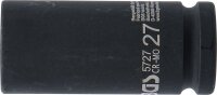 Kraft-Steckschlüssel-Einsatz Sechskant, tief | Antrieb Innenvierkant 20 mm (3/4") | SW 27 mm