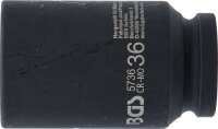 Kraft-Steckschlüssel-Einsatz Sechskant, tief | Antrieb Innenvierkant 20 mm (3/4") | SW 36 mm
