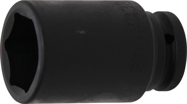 Kraft-Steckschlüssel-Einsatz Sechskant, tief | Antrieb Innenvierkant 20 mm (3/4") | SW 38 mm