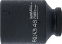 Kraft-Steckschlüssel-Einsatz Sechskant, tief | Antrieb Innenvierkant 20 mm (3/4") | SW 46 mm