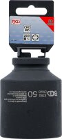 Kraft-Steckschlüssel-Einsatz Sechskant, tief | Antrieb Innenvierkant 20 mm (3/4") | SW 50 mm