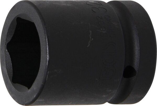 Kraft-Steckschlüssel-Einsatz Sechskant | Antrieb Innenvierkant 25 mm (1") | SW 32 mm