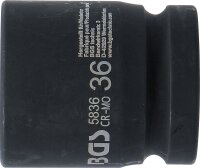 Kraft-Steckschlüssel-Einsatz Sechskant | Antrieb Innenvierkant 25 mm (1") | SW 36 mm