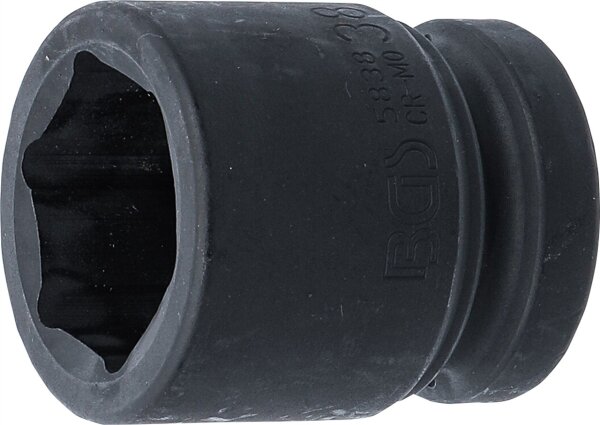 Kraft-Steckschlüssel-Einsatz Sechskant | Antrieb Innenvierkant 25 mm (1") | SW 38 mm