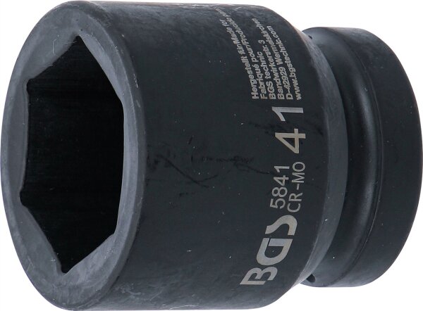 Kraft-Steckschlüssel-Einsatz Sechskant | Antrieb Innenvierkant 25 mm (1") | SW 41 mm