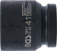 Kraft-Steckschlüssel-Einsatz Sechskant | Antrieb Innenvierkant 25 mm (1") | SW 41 mm