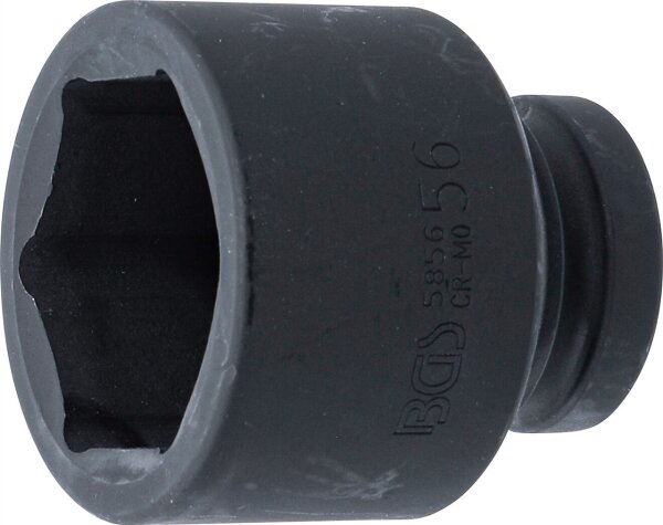 Kraft-Steckschlüssel-Einsatz Sechskant | Antrieb Innenvierkant 25 mm (1") | SW 56 mm