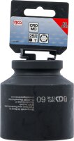 Kraft-Steckschlüssel-Einsatz Sechskant | Antrieb Innenvierkant 25 mm (1") | SW 60 mm