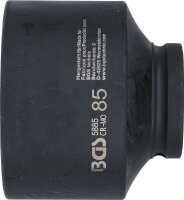 Kraft-Steckschlüssel-Einsatz Sechskant | Antrieb Innenvierkant 25 mm (1") | SW 85 mm