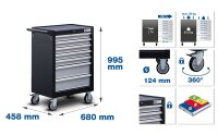 Werkstattwagen | 7 Schubladen | mit 263 Werkzeugen