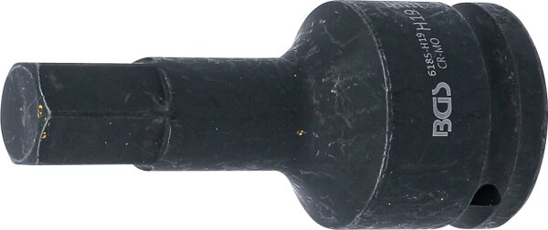 Kraft-Bit-Einsatz | Länge 100 mm | Antrieb Innenvierkant 20 mm (3/4") | Innensechskant 19 mm