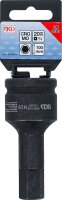 Kraft-Bit-Einsatz | Länge 100 mm | Antrieb Innenvierkant 20 mm (3/4") | Innensechskant 19 mm