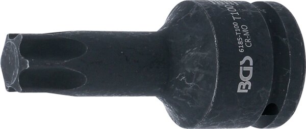 Kraft-Bit-Einsatz | Länge 100 mm | Antrieb Innenvierkant 20 mm (3/4") | T-Profil (für Torx) T100