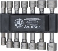 Steckschlüssel-Bit-Satz | Antrieb Außensechskant 6,3 mm (1/4") | metrisch + Zoll | 14-tlg.