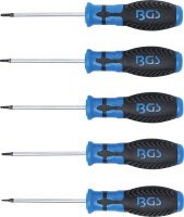 Schraubendreher-Satz | T-Profil (für Torx) mit Bohrung | T6 - T10 | 5-tlg.